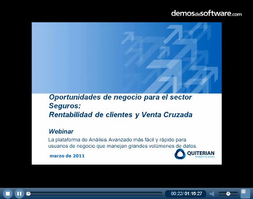 Márketing analítico para el sector seguros, con Quiterian. Webinar de 1 hora.