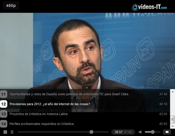 El director de Urbiotica explica por qué España puede liderar mercado de soluciones TIC para Smart Cities. Video-entrevista de 45 min.