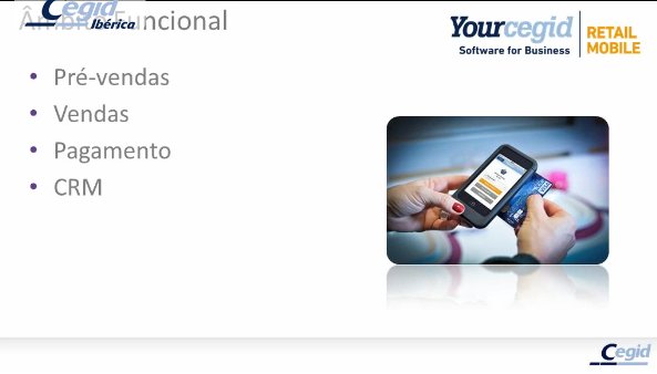 Yourcegid Retail Mobile: Soluções móveis para retalho do século XXI. Webinar de 30 mn.