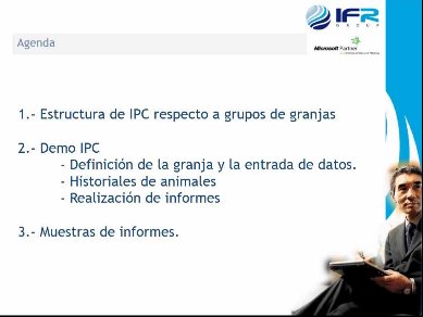 IFR-Pig Control, solución desarrollada en Microsoft.NET para la gestión de granjas, del vertical Microsoft Dynamics AX 2012 IFR Meat. Webinar de 1 hora y media.