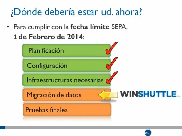 SEPA: Hacia la conversión de la plataforma de pagos. Webinar de 30 minutos.
