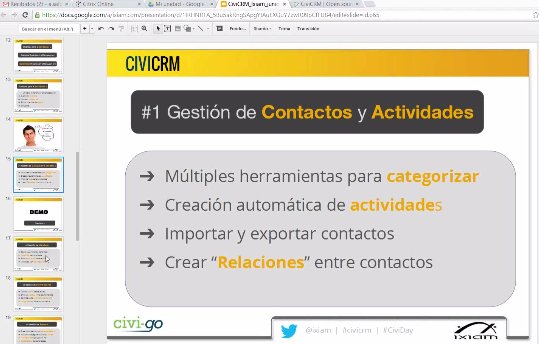 Intro y demo a CiviCRM, CRM SaaS para el 3er Sector. Webinar de 1 hora.