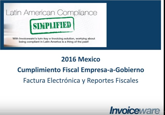 Especial IVA y Factura Electrónica en Latinoamérica con Invoiceware [5 webinars]