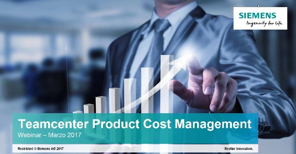 Gestión de costes y beneficios de productos industriales con Teamcenter Product Cost Management [Webinar de 70 mnts.]