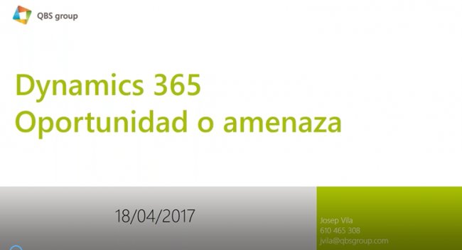 Para el VAR: ¿Cómo ganar dinero con Dynamics 365? [Webinar de 17 mnts.]